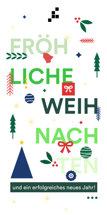 Weihnachtskarte Seite 1